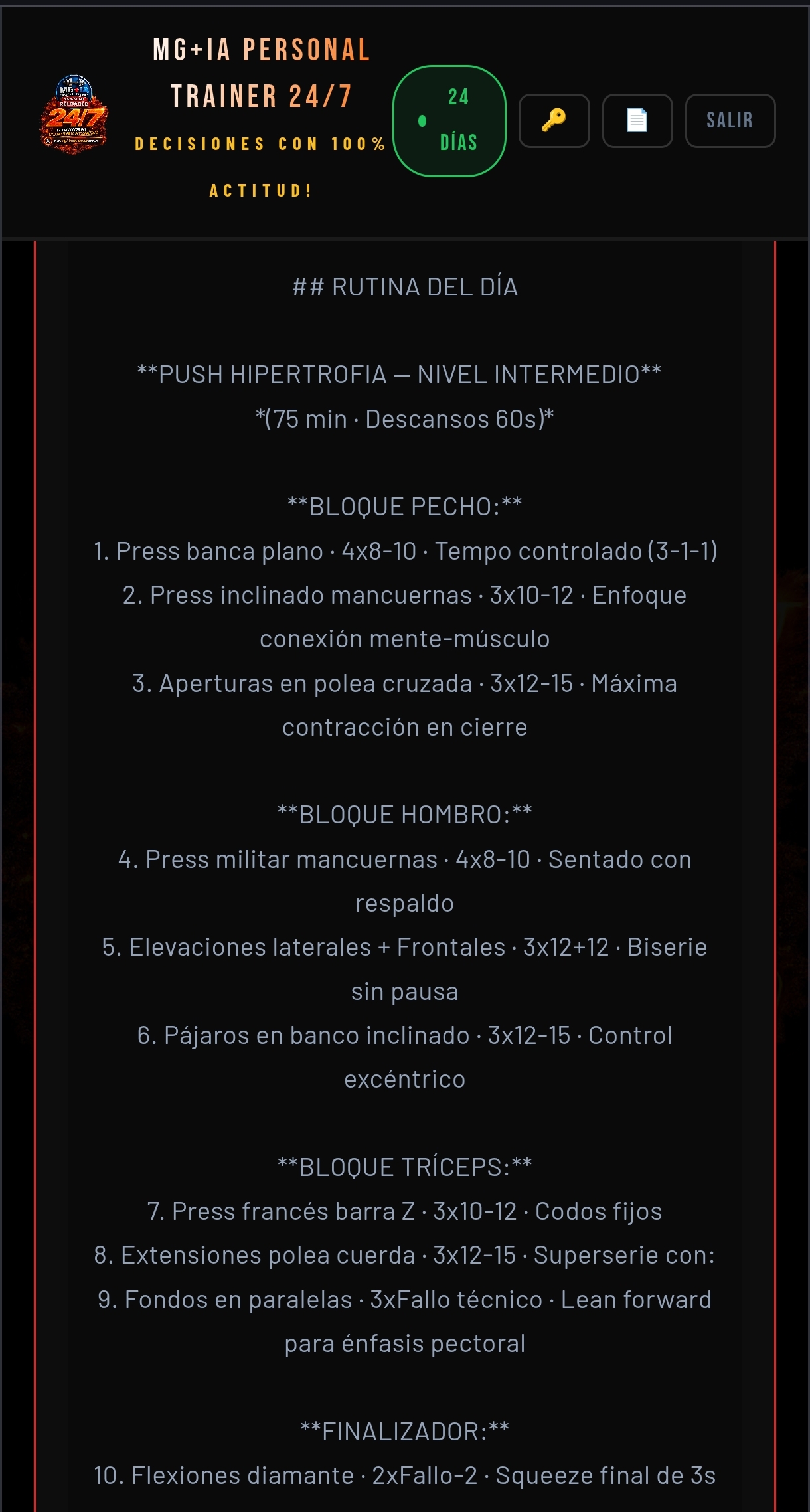 Decisión del día